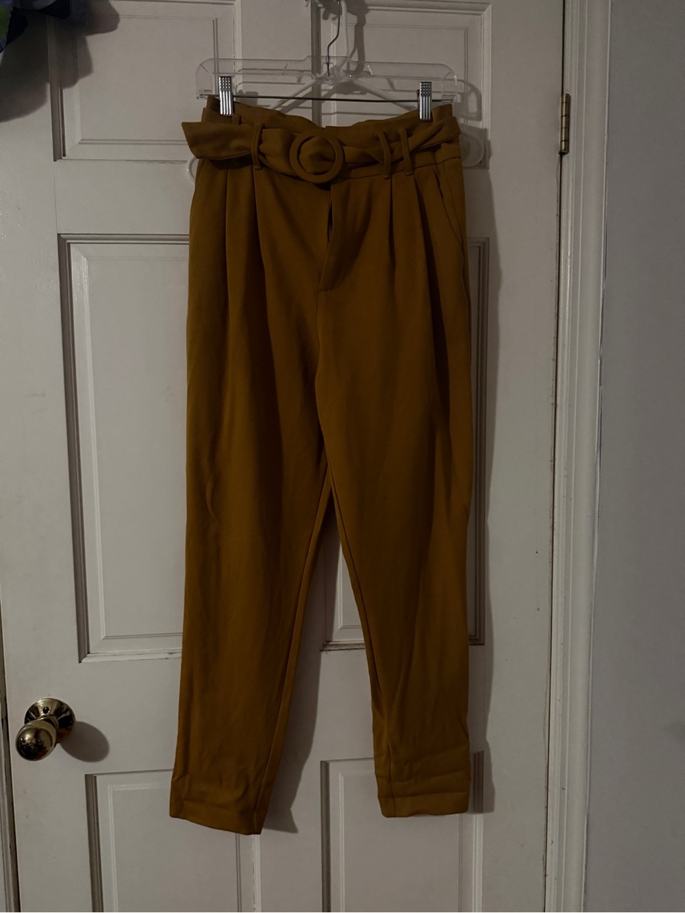Zara TRF Mustard Yellow Trousers
